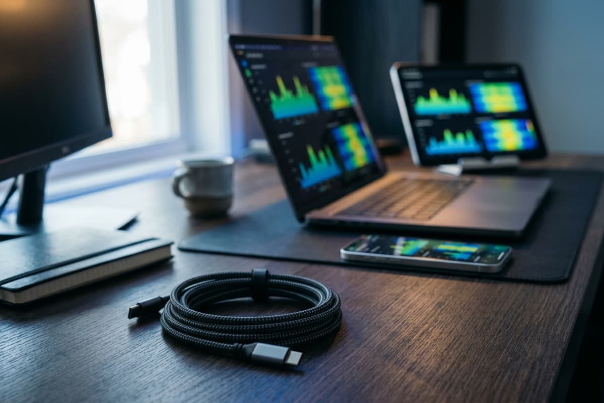 Testing website performance across laptop, tablet, and phone