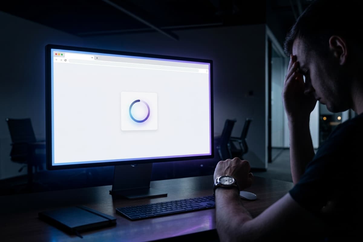 Slow website load time driving customers away